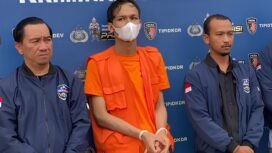 Tersangka GCB (20), pemuda asal Jakarta diamankan Polda Kalsel. foto-istimewa