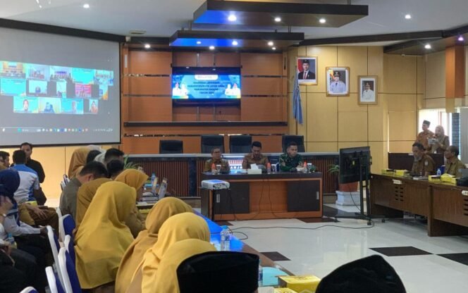
 Bupati Banjar Verifikasi Lapangan KLA Lewat Virtual