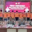 Polres Banjar menggelar konferensi pers hasil Sikat Intan 2025, Rabu (215/2025). foto-Hendra
