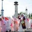 Lima ribu peserta ramaikan Pawai Hijriah di Martapura, Kabupaten Banjar, menyambut tahun baru Islam 1447 H, Sabtu (28/6/2025). foto-RSB