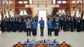 Pelantikan kepala sekolah lingkup Kabupaten Banjar, Selasa (17/6/2025). foto-rsb