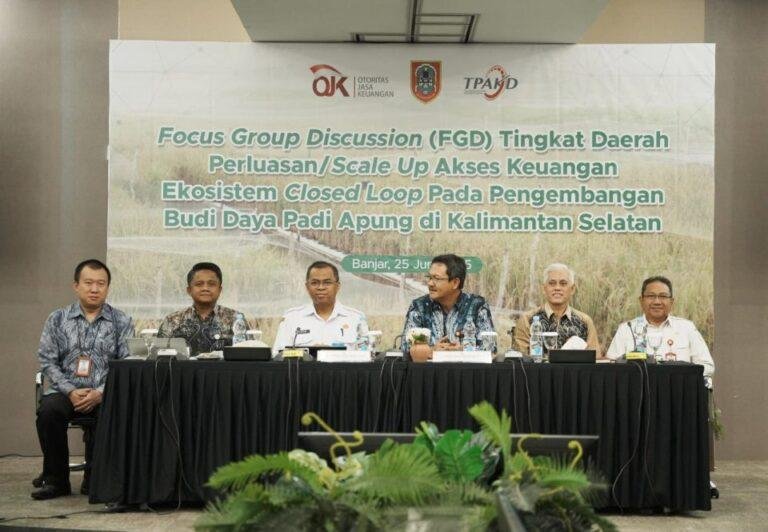 Dukung Program Padi Apung OJK, Pemkab Banjar Siap Jadi Pilot Project