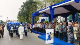 Pawai Ta’aruf MTQ Nasional XXXVI Tingkat Provinsi Kalsel 2025 yang dipusatkan di Martapura, Kabupaten Banjar, Sabtu (21/6/2025) siang. Foto-Hendra