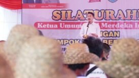 Silaturahmi Ketua Umum Tani Merdeka Indonesia dan Kelompok Tani Berkat Sulasih di Desa Sungai Arfat, Kecamatan Karang Intan, Kabupaten Banjar, Sabtu (14/6/2025). foto-RSB