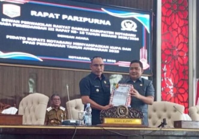 
 Rapat Paripurna DPRD Kotabaru bahas KUPA-PPAS 2025. foto-istimewa