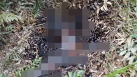 Penemuan mayat membusuk tanpa identitas di semak - semak dekat Jl Gubernur Syarkawi, Kecamatan Gambut, Kabupaten Banjar, Senin (30/6/2025). foto-istimewa