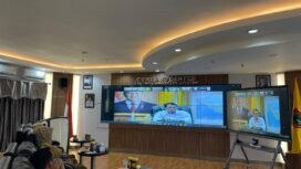 Pemprov Kalsel mengikuti Rakornas secara virtual bersama pemerintah pusat, Selasa (3/6/2025). foto-MC Kalsel