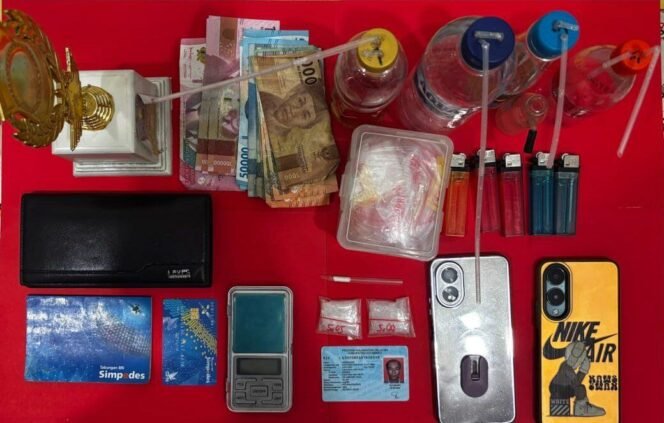 
 Polsek Kelumpang Hulu Sita 10 Gram Sabu, Satu Tersangka Diamankan
