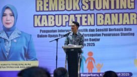 Pemkab Banjar gelar Rembuk Stunting Tahun 2025 di Grand Qin Hotel Banjarbaru Kamis (10/7/2025). foto-RSB