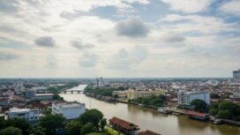 Ilustrasi cuaca berawan. (Gemini Ai)