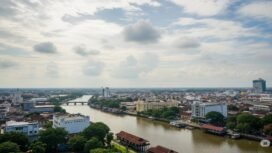 Ilustrasi cuaca berawan. (Gemini Ai)