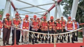 Peresmian Overpass Merah Putih AGM di Desa Batu Bini, Kecamatan Padang Batung, Kabupaten HSS, Kalsel  diresmikan pada Rabu (16/7/2025). Foto-Hendra