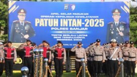 Apel Operasi Patuh Intan 2025 di Polres Banjar, Kalsel, Senin (14/7/2025). foto-istimewa