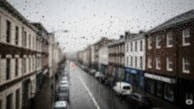 Ilustrasi hujan ringan. Foto: Gemini/Ai