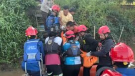 Evakuasi Muhammad Redho, korban tewas tenggelam di Sungai Martapura, Senin (21/7/2025). Foto: istimewa