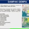 Peringatan dini BMKG terkait potensi tsunami di 10 wilayah Indonesia, Rabu (30/7/2025).