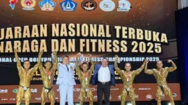 Atlet Kalsel boyong 5 medali dalam Kejurnas Terbuka Binaraga dan Fitness 2025 di Bali. foto-istimewa