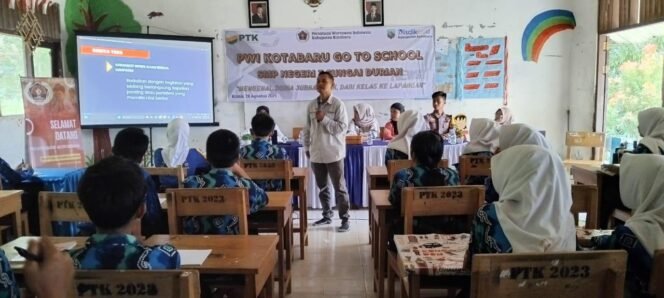 
 PWI Kotabaru Masuk Sekolah Kolaborasi PT Pelsart