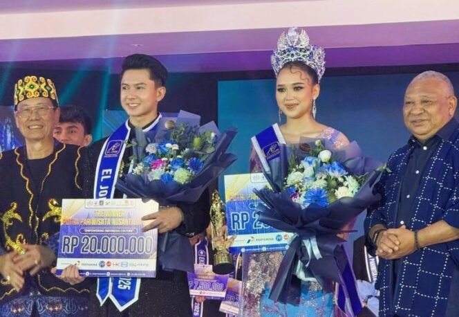 
 Ridho dan Raudah, Duta Pariwisata Kalsel, Sabet Gelar Putra Putri Pariwisata Nusantara 2025