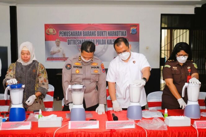 
 Polda Kalsel Musnahkan Sabu 2,5 Kg, Berapa Nilainya?