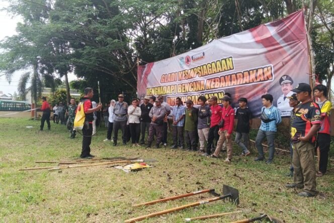 
 BPBD Kabupaten Banjar menggelar pelatihan untuk tim gabungan guna pencegahan potensi Karhutla. Foto: istimewa
