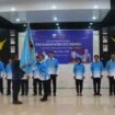 Pelantikan pengurus PWI Kabupaten Kotabaru periode 2025–2028 di Gedung Paris Barantai, Senin (11/8/2025). foto: istimewa