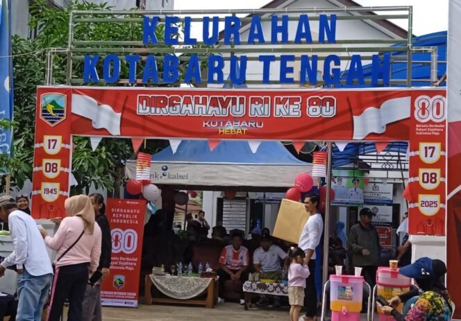 
 HUT RI ke-80, Kelurahan Kotabaru Tengah Gelar Jalan Santai Sehat dan Kreasi
