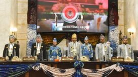 DPRD Kalsel gelar Rapat Paripurna memperingati Hari Jadi ke-75 Provinsi Kalsel, Rabu (13/8/2025). Foto: Adpim Kalsel