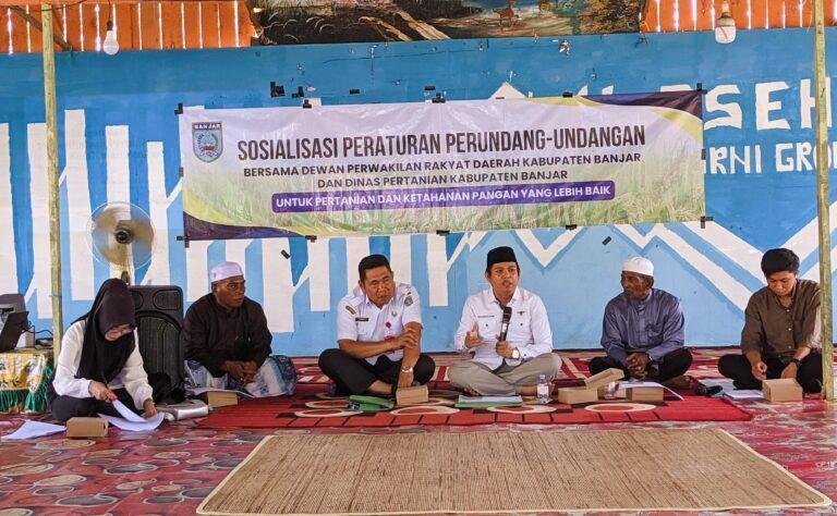 Sosialisasi Hukum Pertanian, DPRD dan Distan Banjar Ajak Petani Tinggalkan Praktik Bakar Lahan