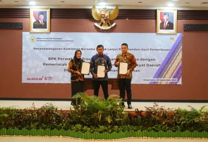 
 Percepat Perbaikan Tata Kelola, Pemkab Kotabaru Tandatangani Komitmen TLRHP BPK