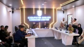 Pemkab Banjar mengikuti rakor secara daring yang digelar Kemendagri, Selasa (2/9/2025). Foto: RSB