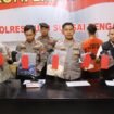 Kapolres HST, AKBP Jupri JHP Tampubolon, saat konferensi pers kasus pria mabuk banting bayi, Rabu (24/9/2025). Foto: Humas Polres HST