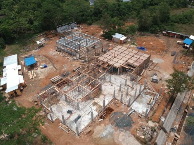 
 Dinas PUPR Kalsel terus menggenjot pembangunan infrastruktur prioritas di kawasan perkantoran di Trikora Banjarbaru. Foto: MC Kalsel