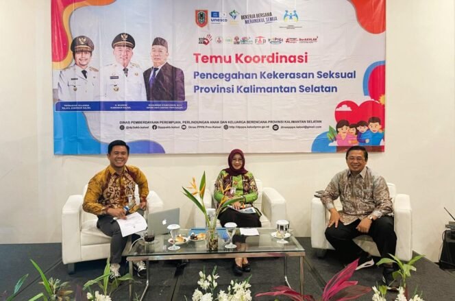 
 Dinas PPPAKB Kalsel menggelar Temu Koordinasi untuk memperkuat pencegahan kekerasan seksual terhadap perempuan dan anak, di Banjarbaru, Kamis (9/10/2025). Foto: MC Kalsel