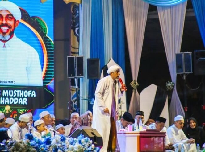 
 Tabligh Akbar di kawasan Siring Laut Kotabaru, Rabu (1/10/2025) malam