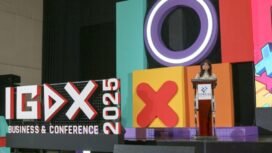 Menteri Komdigi, Meutya Hafid dalam acara Indonesia Game Developer Exchange (IGDX) Conference 2025 di The Stones Hotel, Bali, Sabtu (11/10/2025). Foto: Bismo Agung/Ditjen KPM