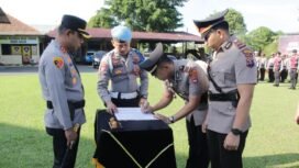 Sertijab pejabat Polres Banjar, Rabu (15/10/2025). Foto: Humas Polres Banjar