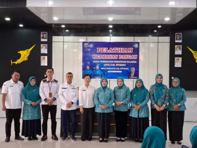 
 Jamin Produk Lokal Aman, Dinkes dan PKK Kotabaru Gelar Pelatihan Keamanan Pangan