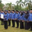 Bupati Banjar H Saidi Mansyur menyerahkan SK Pengangkatan PPPK Paruh Waktu kepada 1.664 orang, Kamis (30/10/2025). Foto: RSB
