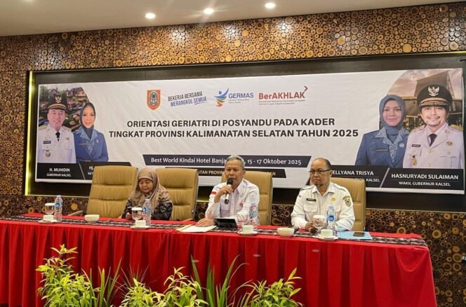 
 Dinkes Kalsel gelar Orientasi Geriatri di Posyandu bagi Kader Tingkat Provinsi Tahun 2025 yang digelar di Banjarmasin, Rabu (15/10/2025). Foto: MC Kalsel