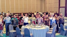 Malam ramah tamah Konferensi Internasional bertema “Borneo’s Mangroves: A Nexus of Biodiversity, Sustainable Futures, and Carbon Sequestration.” di Banjarmasin, Kamis (16/10/2025). Foto: MC Kalsel