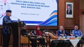 Focus Group Discussion penyusunan strategi dan kebijakan fiskal daerah, Kamis (2/10/2025). Foto: MC Kalsel