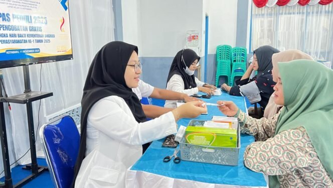 
 Lapas Kotabaru Gelar Pengobatan Gratis, Wujud Komitmen Sosial