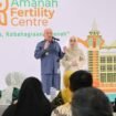 Gubernur Kalsel H. Muhidin meresmikan Amanah Fertility Centre, klinik bayi tabung (In Vitro Fertilization/IVF) pertama di Banua, di Aula Lantai 12 RS Amanah Medical Center (AMC) Banjarmasin, Sabtu (22/11/2025). Foto: MC Kalsel