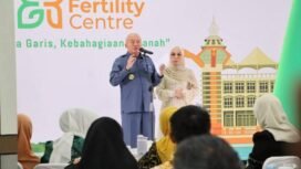 Gubernur Kalsel H. Muhidin meresmikan Amanah Fertility Centre, klinik bayi tabung (In Vitro Fertilization/IVF) pertama di Banua, di Aula Lantai 12 RS Amanah Medical Center (AMC) Banjarmasin, Sabtu (22/11/2025). Foto: MC Kalsel