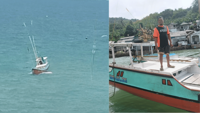 
 Hilang Dua Hari di Laut, Nelayan Kotabaru Akhirnya Kembali Selamat