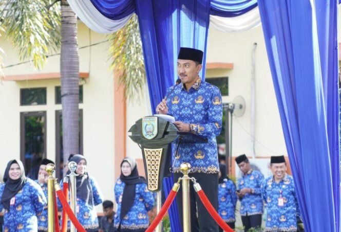 
 Pemerintah Kabupaten Banjar Gelar Upacara HUT ke-54 KORPRI, Tekankan Transformasi Digital ASN