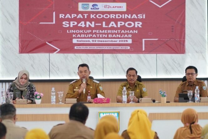 
 Sekda Banjar Tekankan Pentingnya Respon Cepat SKPD dalam Rapat Koordinasi SP4N-LAPOR!