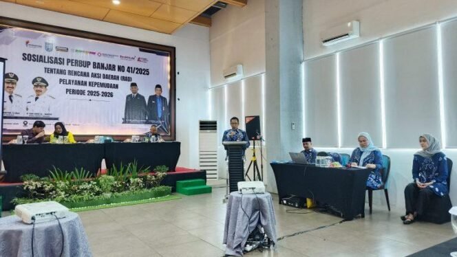 
 Disbudporapar Banjar Sosialisasikan Perbup RAD Pelayanan Kepemudaan 2025-2026