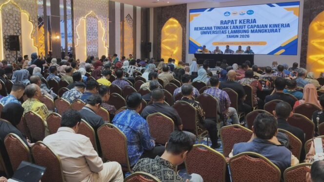 
 Rapat Kerja Rencana Tindak Lanjut Capaian Kinerja ULM Tahun 2026. foto: ricek.id
